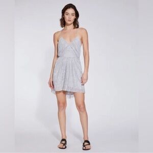 IRO Light Silver Mini Dress